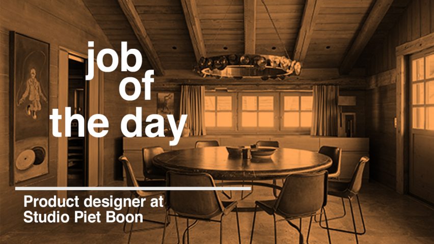 Job of the day: product designer at Studio Piet Boon