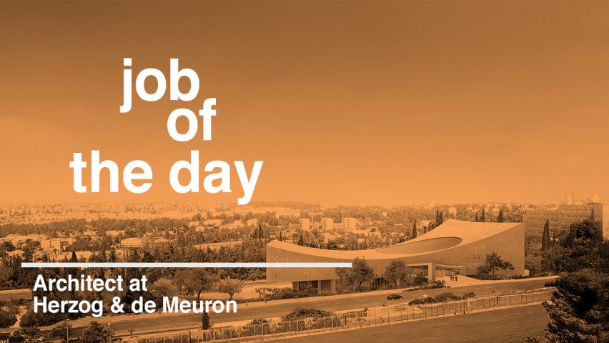 Job of the day: architect at Herzog & de Meuron