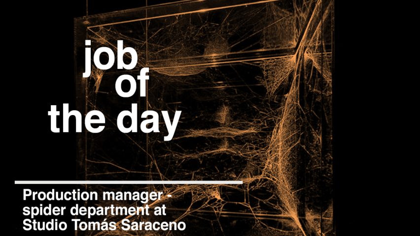Job of the day: production manager, spider department at Studio Tomás Saraceno