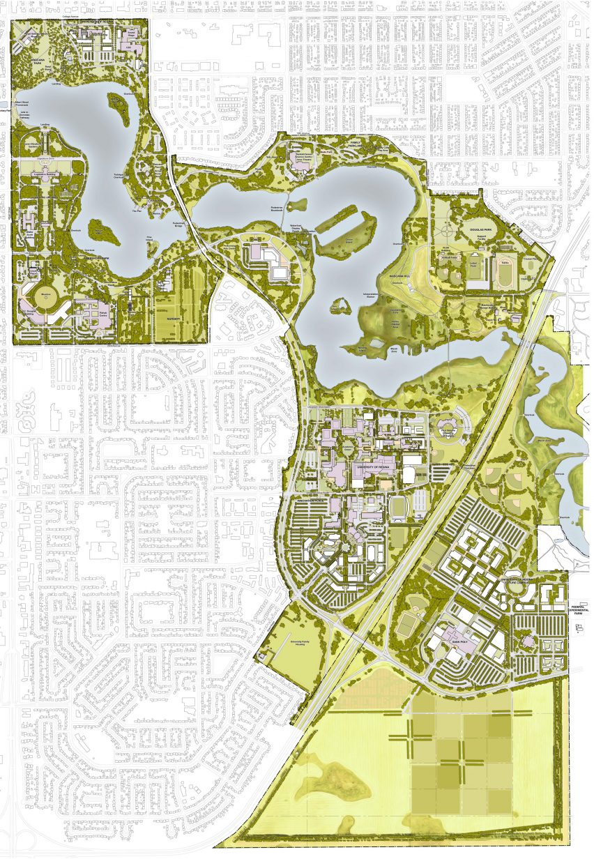 Demonstration plan Wascana, courtesy of duToit Allsopp Hillier