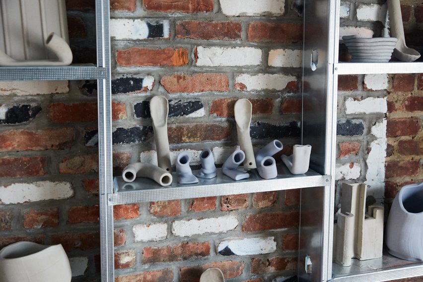 Products on shelves awaiting further production- Assemble Factory As It Might Be