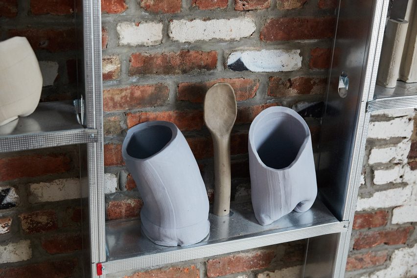 Products on shelves awaiting further production- Assemble Factory As It Might Be
