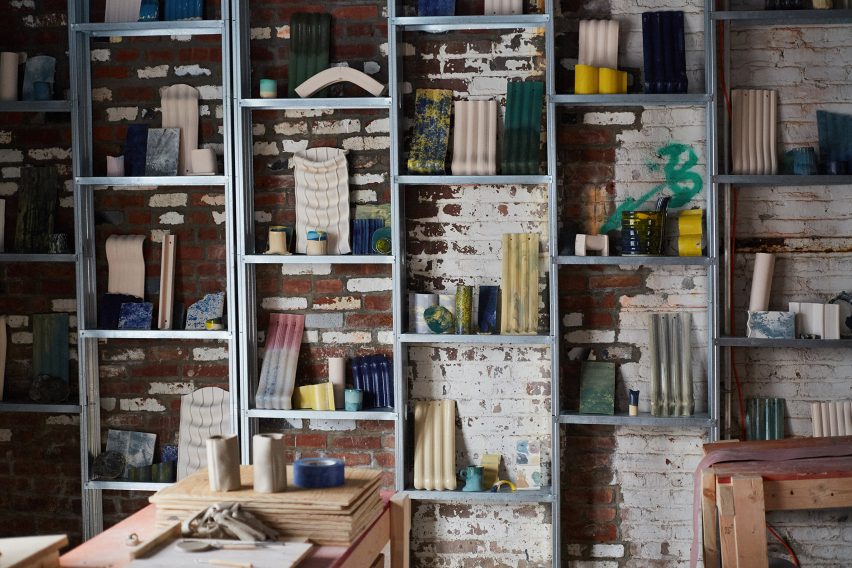 Shelves with items - Assemble Factory As It Might Be