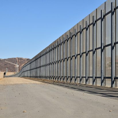US/Mexico border fence at El Paso, TX