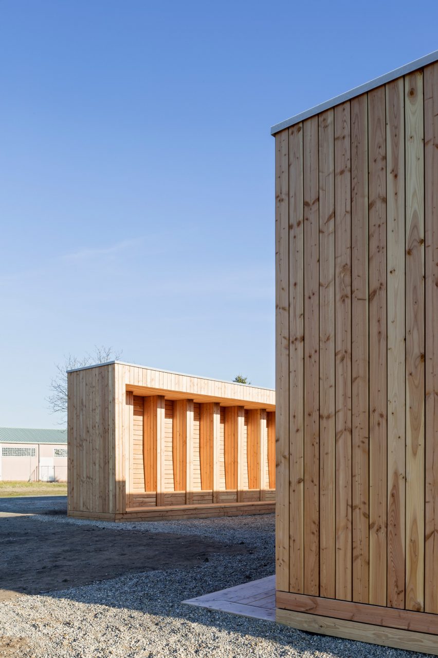 Community Centre in the Refugee Camp Spinelli Mannheim, Germany by Design build