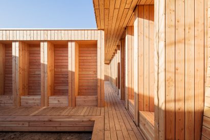 Community Centre in the Refugee Camp Spinelli Mannheim, Germany by Design build