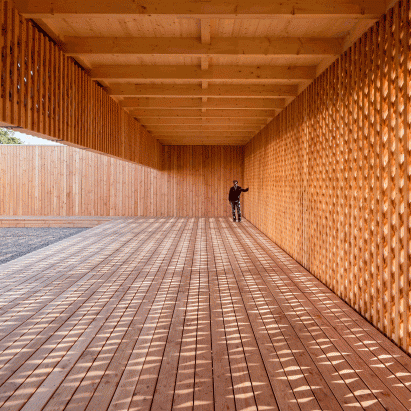 Community Centre in the Refugee Camp Spinelli Mannheim, Germany by Design build