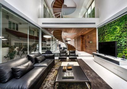 Greja House Interior Lounge and Staircase