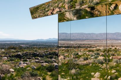 Mirage by Doug Aitken, an installation that is a part of an exhibition called Desert X, curated by Neville Wakefield