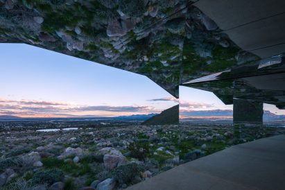 Mirage by Doug Aitken, an installation that is a part of an exhibition called Desert X, curated by Neville Wakefield