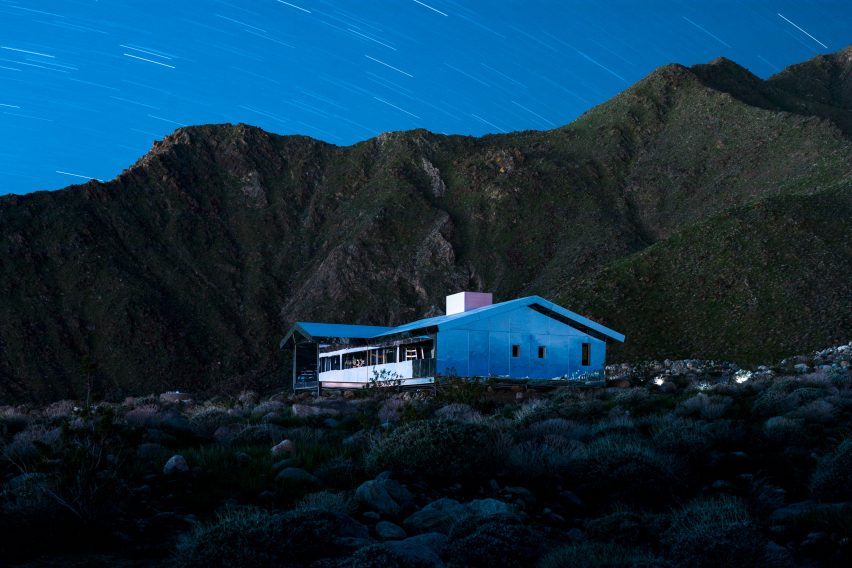 Mirage by Doug Aitken, an installation that is a part of an exhibition called Desert X, curated by Neville Wakefield