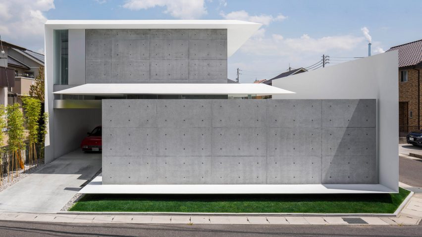 Kubota Architect Atelier combines delicately tapered surfaces with sturdy concrete walls for FU House