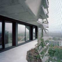 Climbing plants and asymmetric balconies surround Buchner Bründler’s Garden Tower