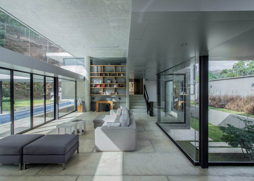 NMD Nomadas’ concrete and glass house in Venezuela features skinny swimming pool