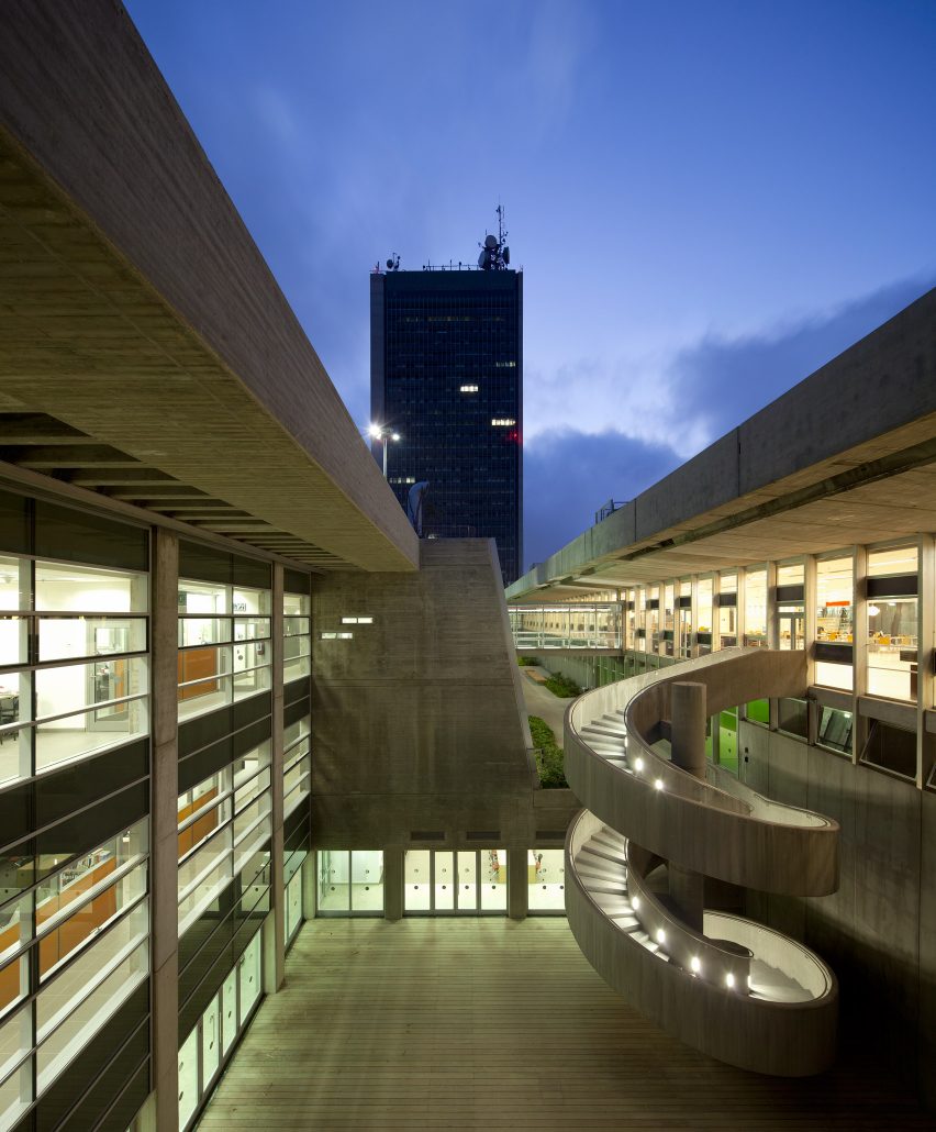 Haifa University Library by Oscar Niemeyer