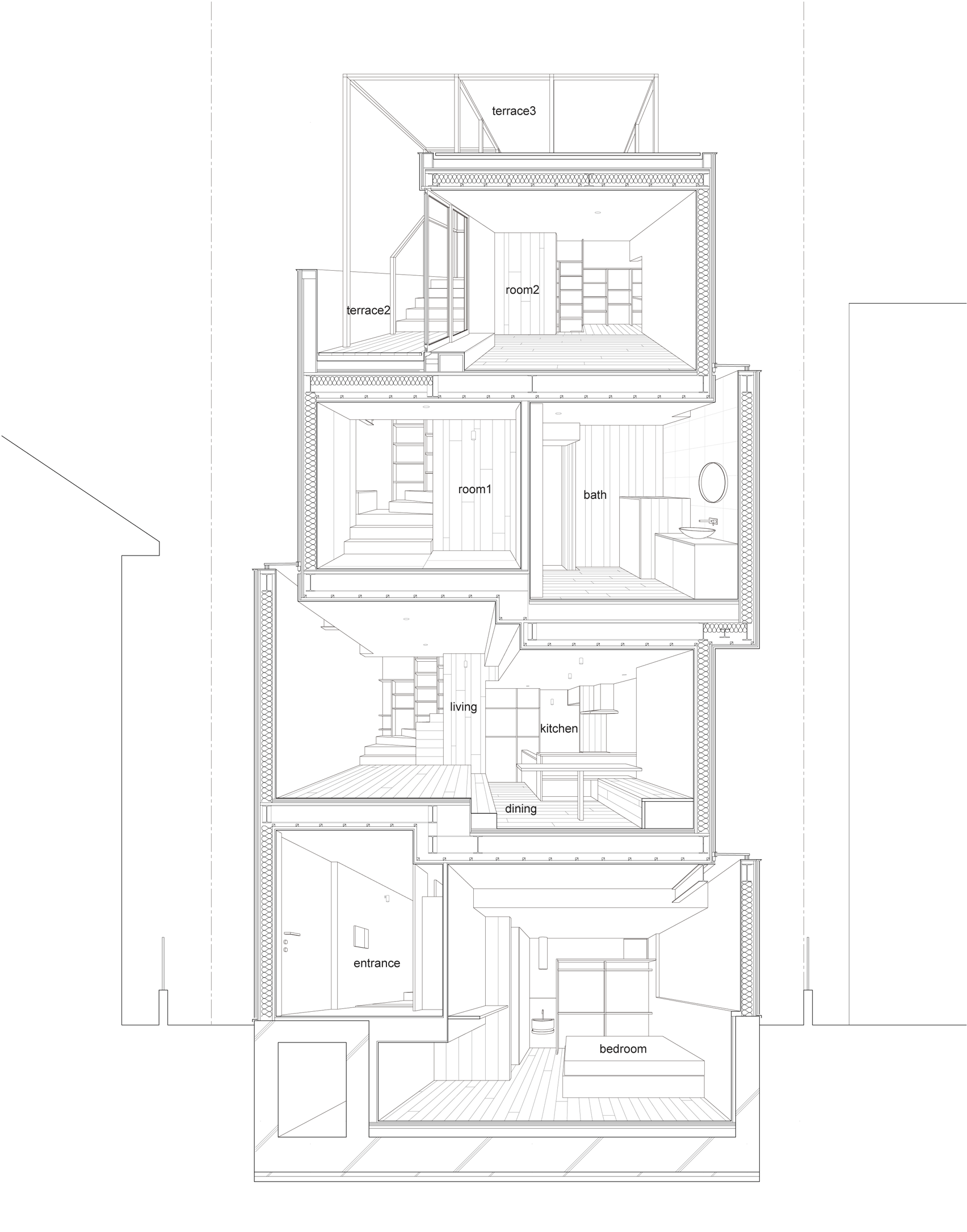 House in the City by Ryosuke Fujii