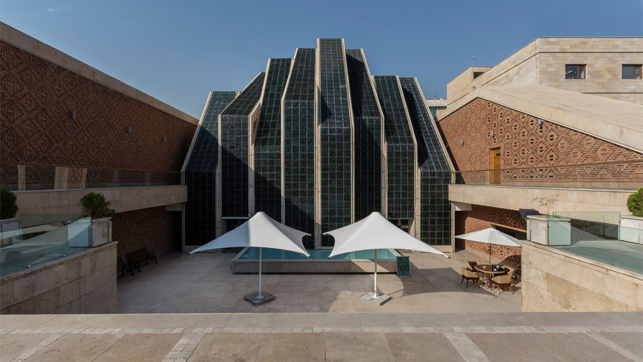 Architizer A+ Awards - Entrance front view of Emam Reza Mosque and Cultural Complex by Kalout Architecture Studio