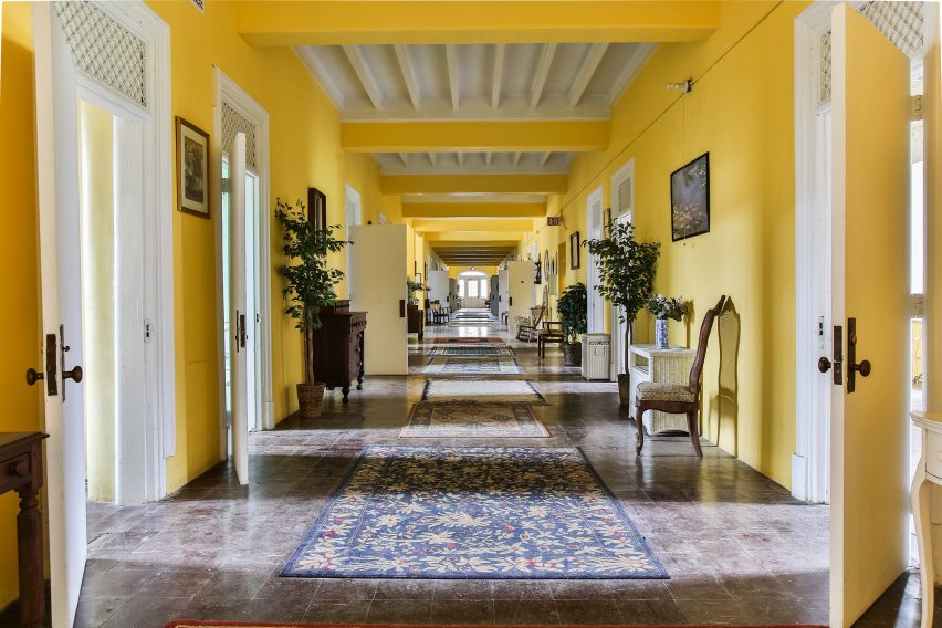Kirkbride plan ward hallway in the 1800's Matt Van der Velde Architecture Abandoned Asylums Interior Jonglez Publishing