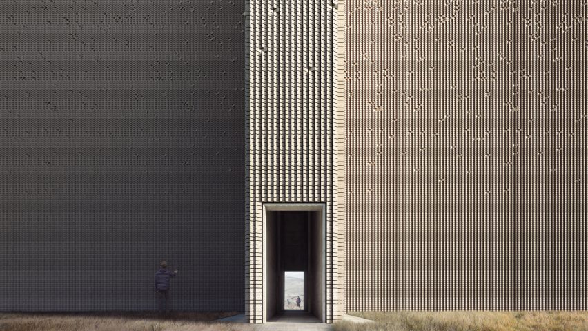 This week’s Dezeen Mail features a wedged-brick monument and a self-designed skinny house