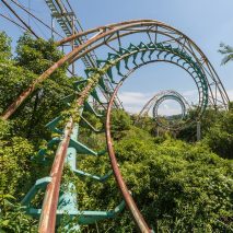 Deserted Japanese theme park photographed just before demolition