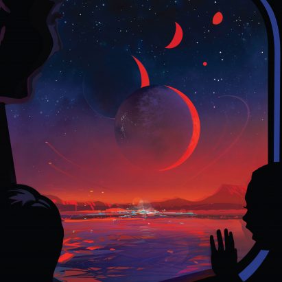 NASA TRAPPSIT-1e vintage travel poster