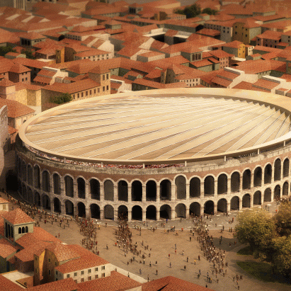 Retractable “scallop shell” roof could be built over Verona’s Roman arena