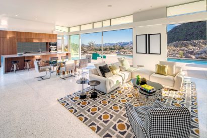Interior of Palm Springs Chino Canyon home by Lance O'Donnell of o2 Architecture