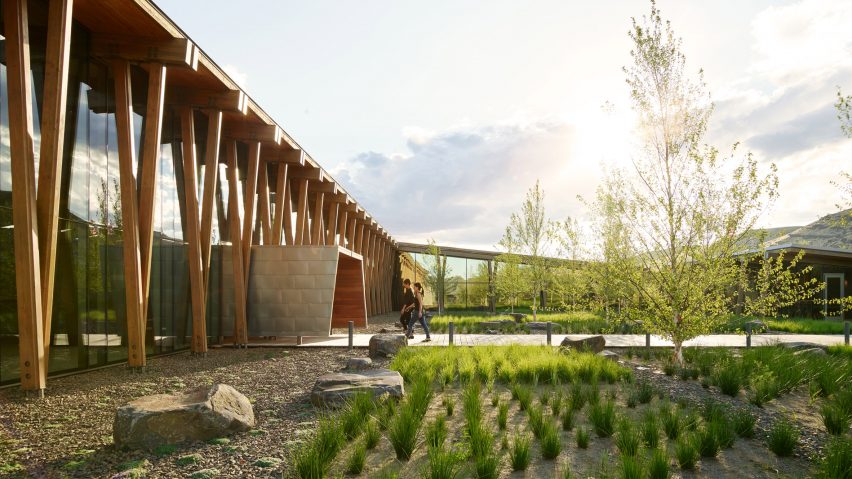 Exterior day view of Washington Fruit Produce HQ Graham Baba Architects