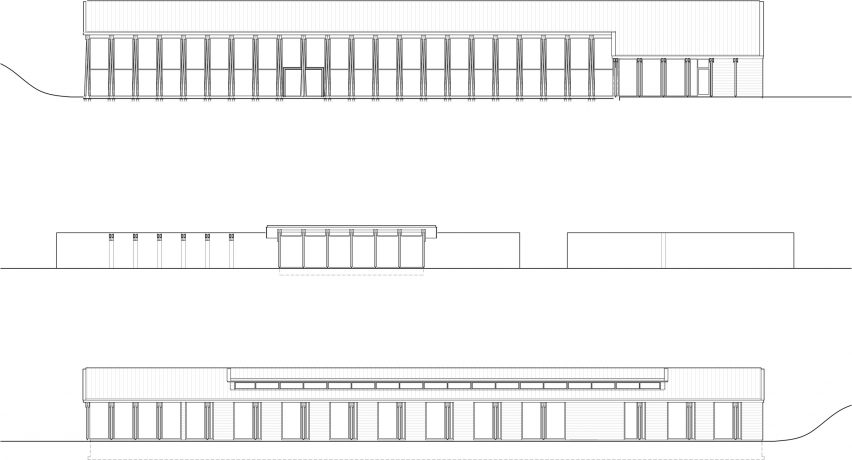 Section of Washington Fruit Produce HQ Graham Baba Architects