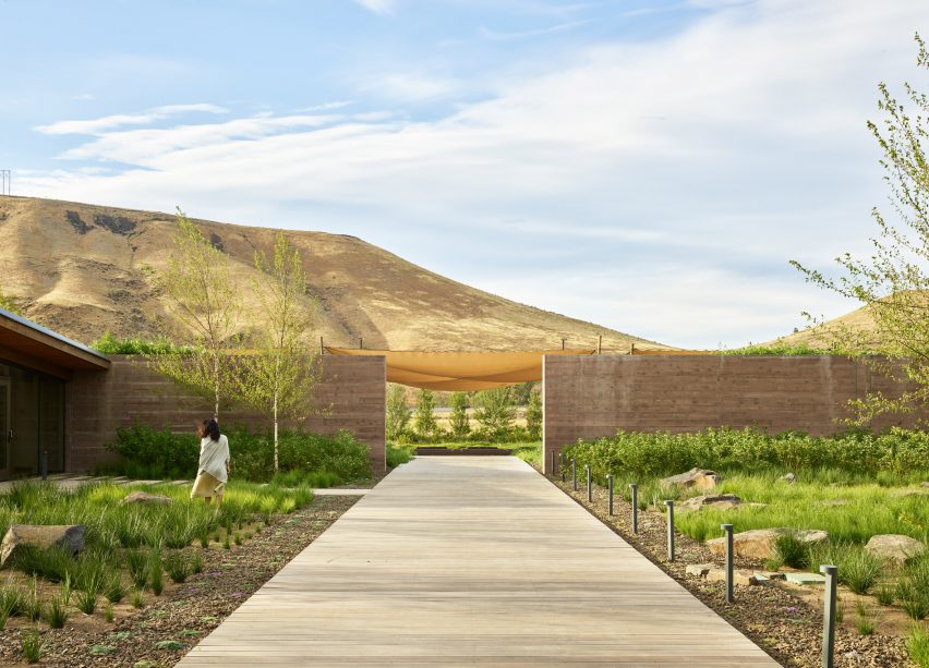 Exterior day view of Washington Fruit Produce HQ Graham Baba Architects