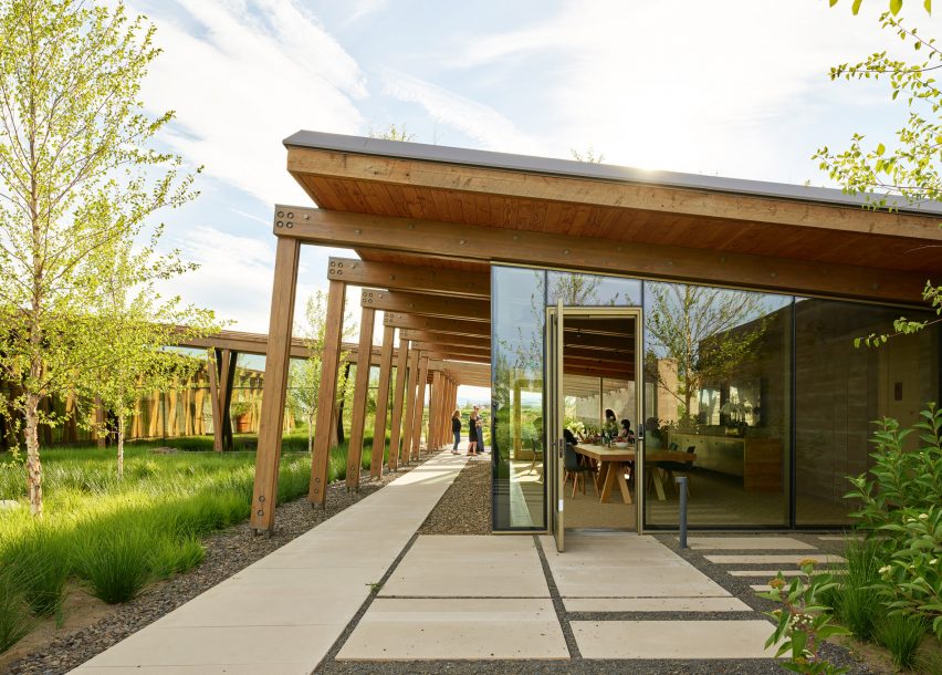 Exterior day view of Washington Fruit Produce HQ Graham Baba Architects