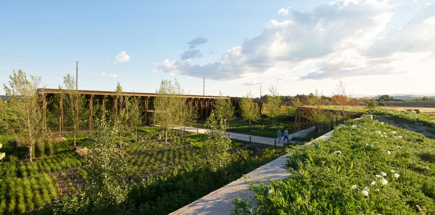 Exterior day view of Washington Fruit Produce HQ Graham Baba Architects