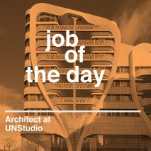 Job of the day: architect at UNStudio