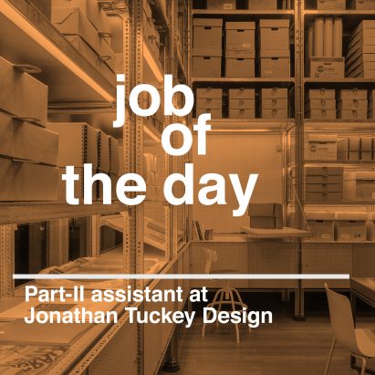 Job of the day: Part-II architectural assistant at Jonathan Tuckey Design