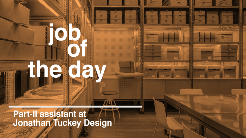 Job of the day: Part-II architectural assistant at Jonathan Tuckey Design