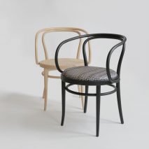 Thonet reinterprets classic bentwood 209 chair with Bolon’s Villa La Madonna material
