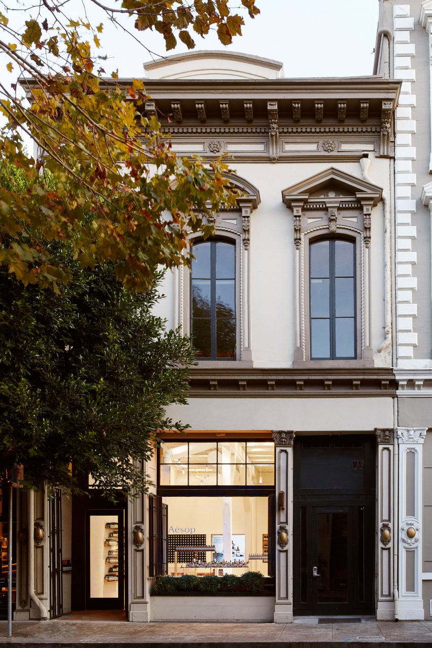 Facade - Aesop store in San Francisco Jaskson Square by Tacklebox
