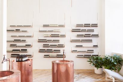 Interior - Aesop store in San Francisco Jaskson Square by Tacklebox