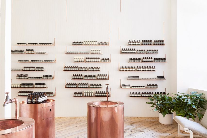Interior - Aesop store in San Francisco Jaskson Square by Tacklebox