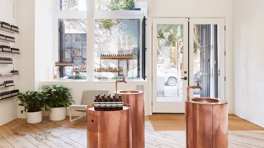 Interior - Aesop store in San Francisco Jaskson Square by Tacklebox
