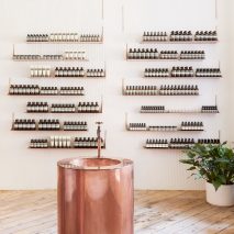Tacklebox uses copper accents at Aesop store in San Francisco whiskey warehouse
