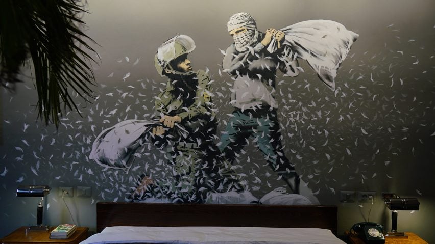 Banksy opens art-filled Walled Off Hotel on Israeli West Bank barrier