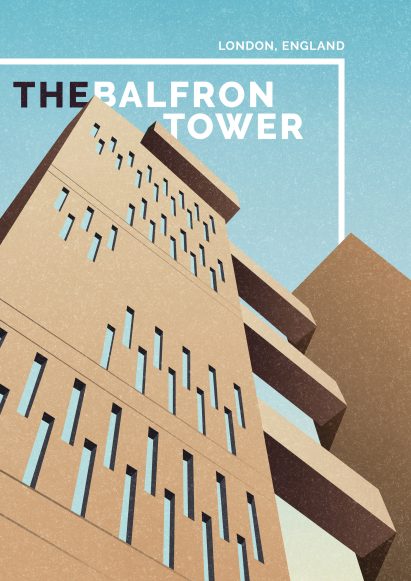 Brutalist illustrations by Marta Colmenero for GoCompare