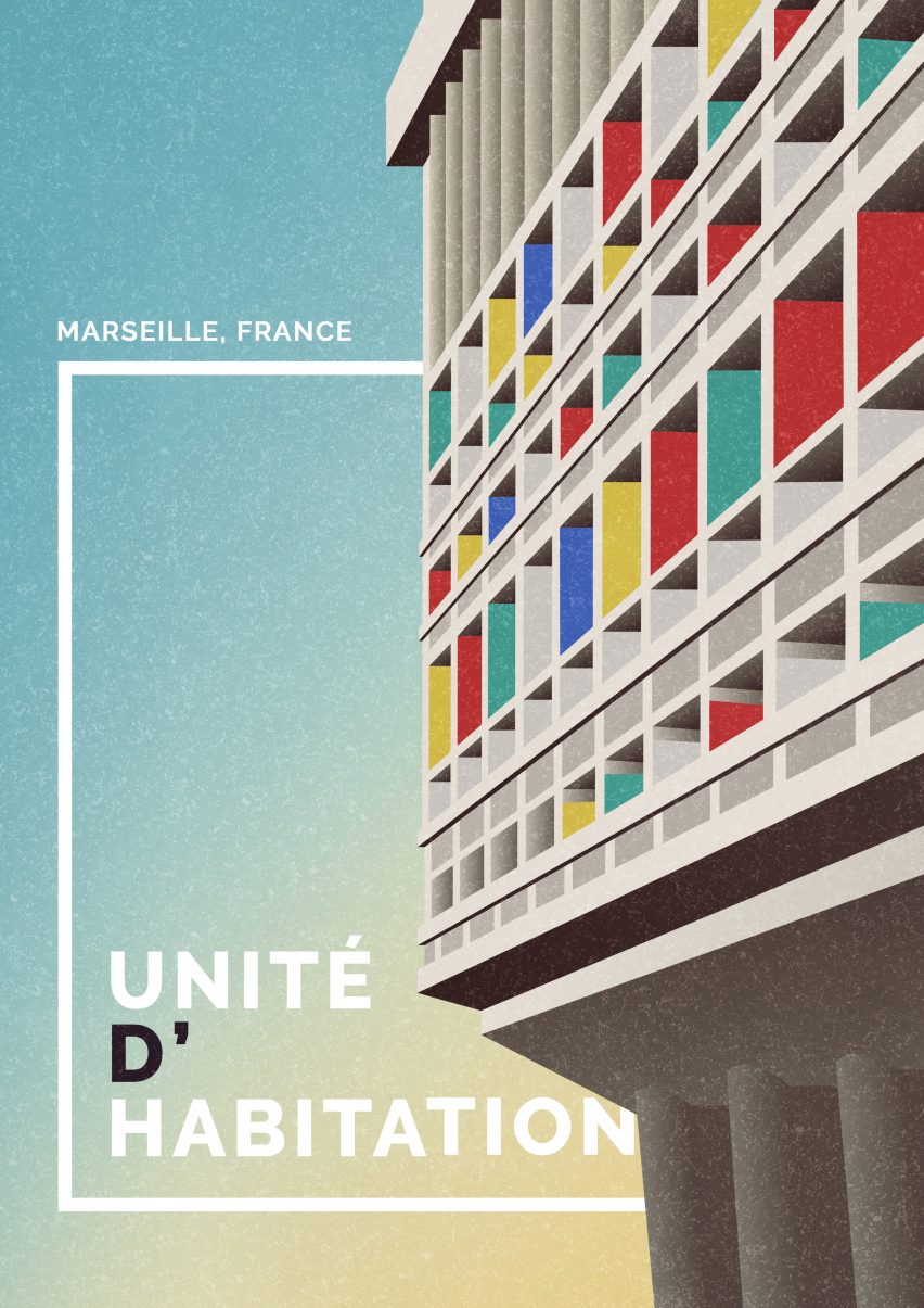 Brutalist illustrations by Marta Colmenero for GoCompare