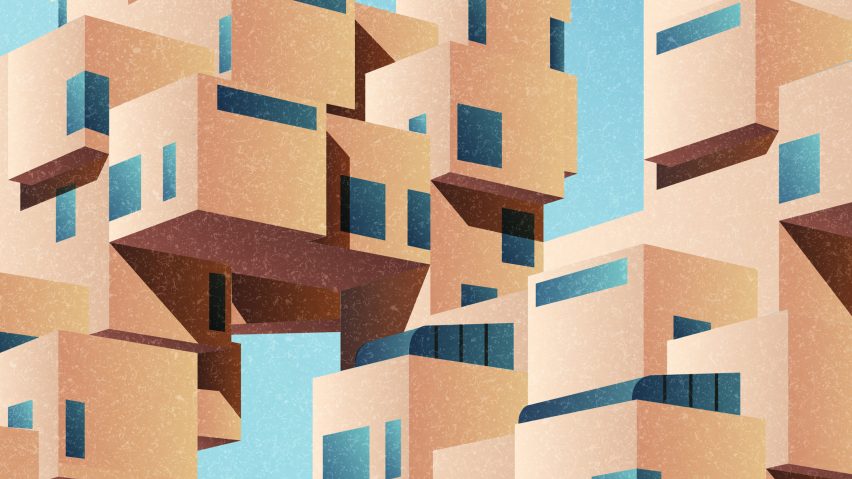 Marta Colmenero illustrates brutalist landmarks around the world