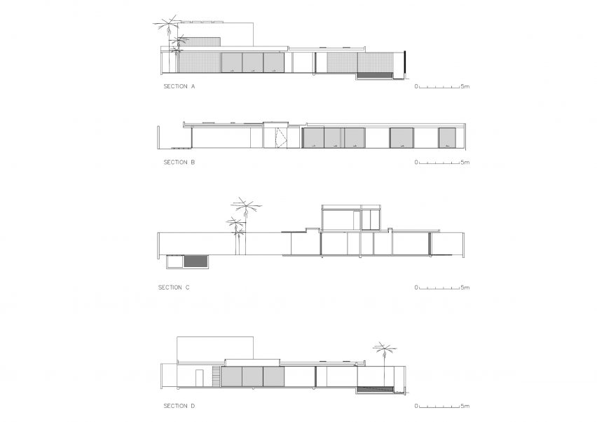 Plan of Casa Alto de Pinheiros by AMZ Arquitetos