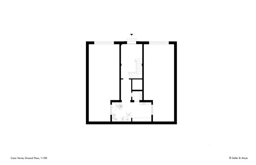 Plan of Casa Verne by Zeller & Moye