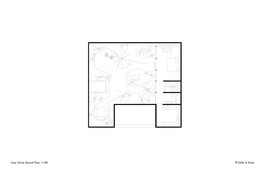 Plan of Casa Verne by Zeller & Moye