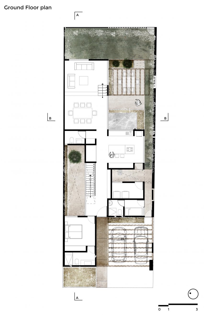 Plan of Casa Zihuaren by Intersticial Arquitectura