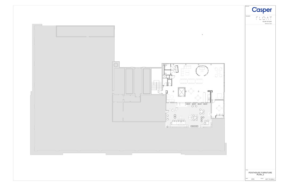 Plan for Float Design Studio's office for Casper